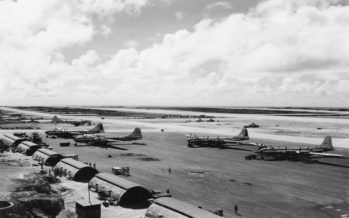 B-29 Superfortress on Tinian Island